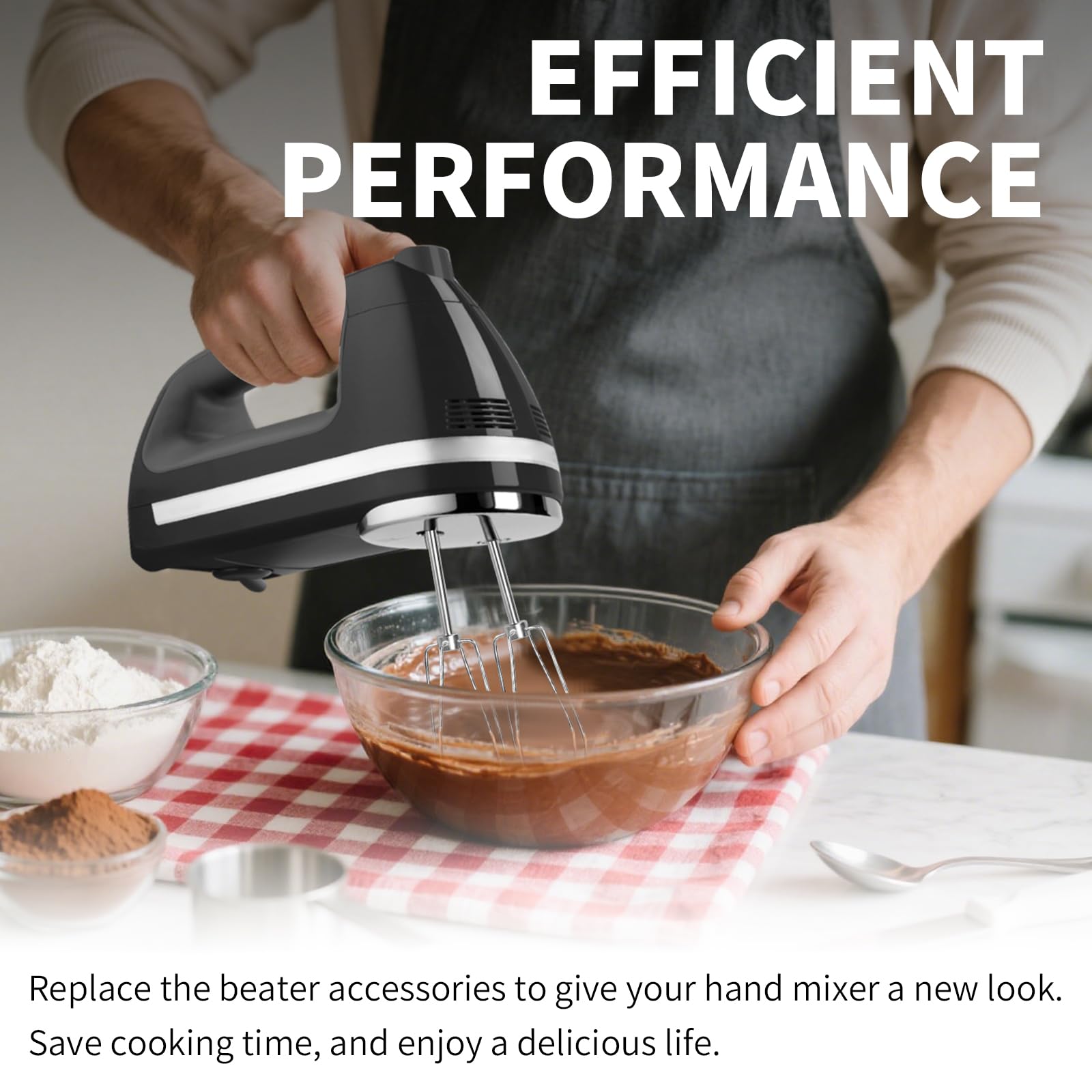 Dfnidy attachments in action for easy cleanup after cooking
