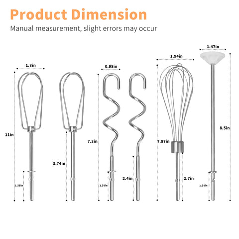 Dfnidy dough hooks kneading dough with consistent results