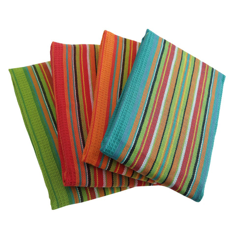 DG Collections Salsa Stripe towel is eco-friendly and reusable for daily cleaning.