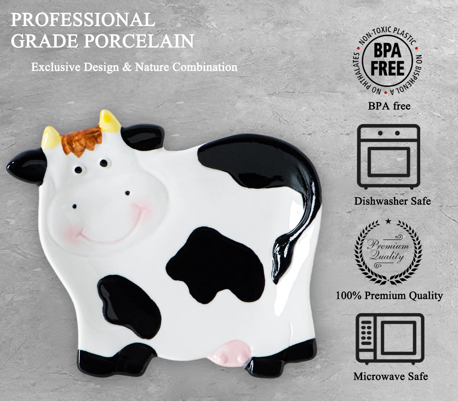 dgudgu Cow Spoon Rest farmhouse decor adds charm to kitchen spaces.