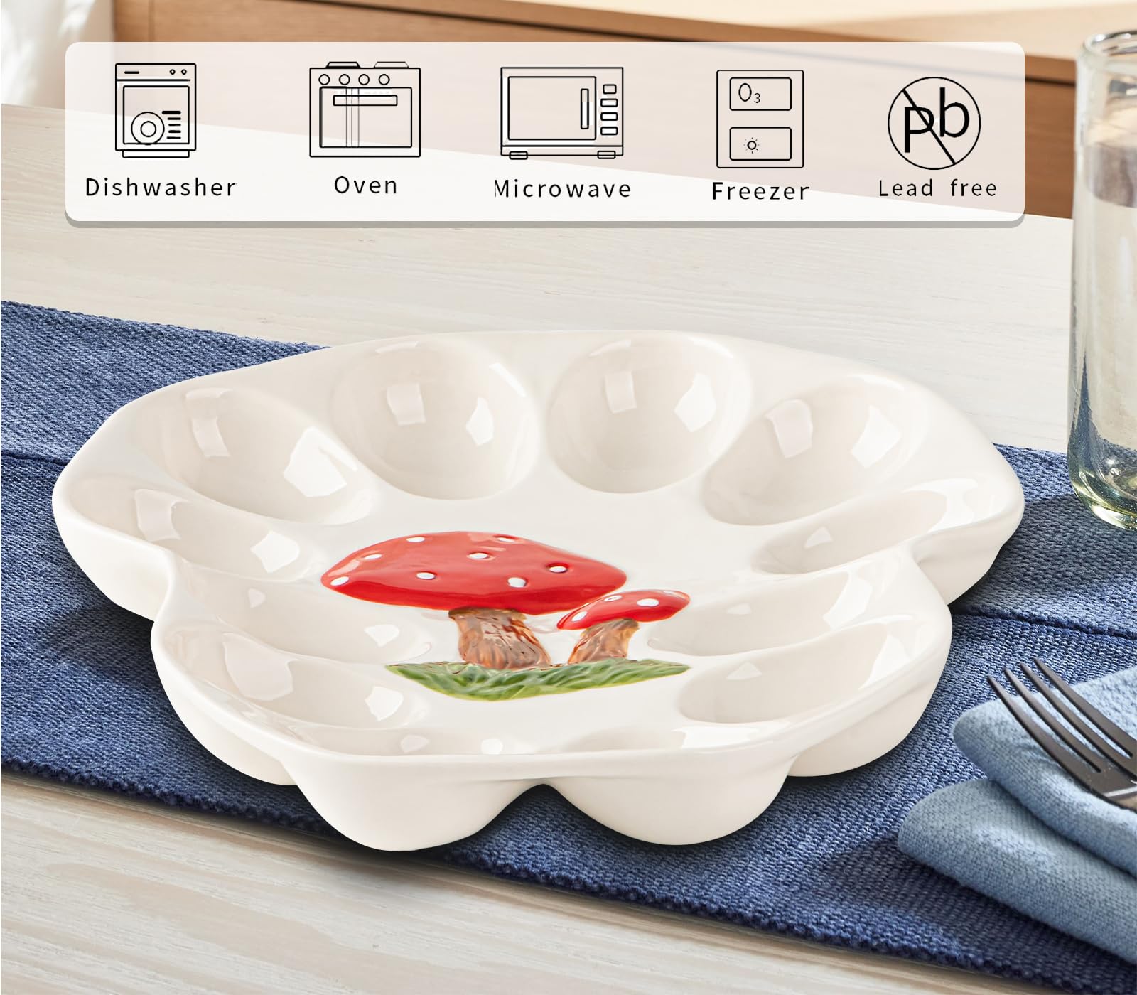 dgudgu Easter deviled egg plate adds festive charm to gatherings
