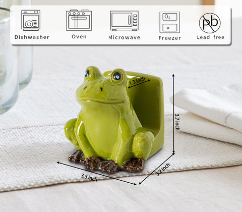 dgudgu frog sponge holder easy to clean and maintain.