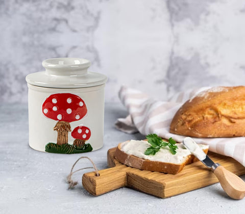 dgudgu water seal butter crock demonstrates airtight freshness on counter