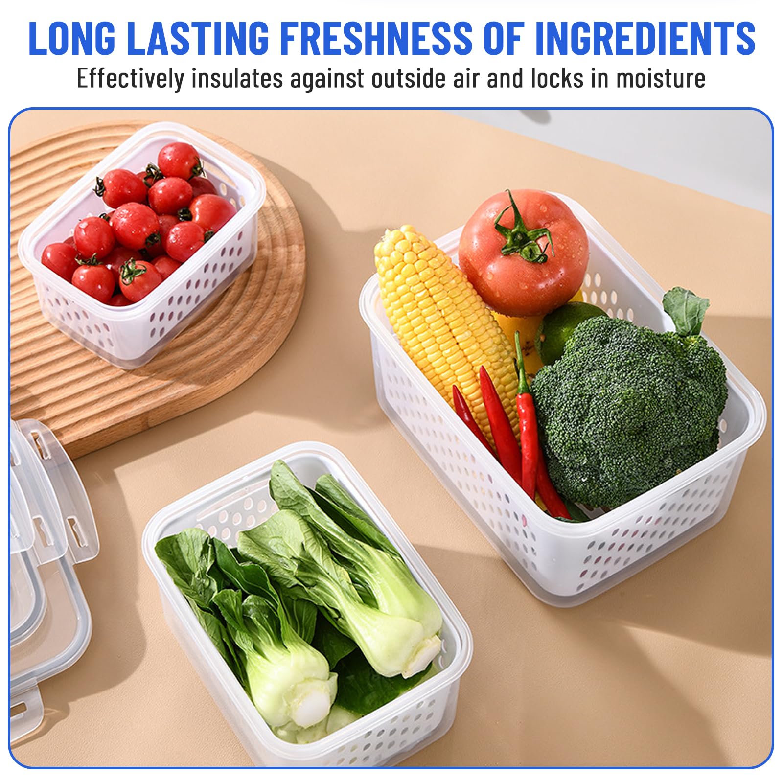 DharBnt dishwasher-safe fridge containers for easy cleaning