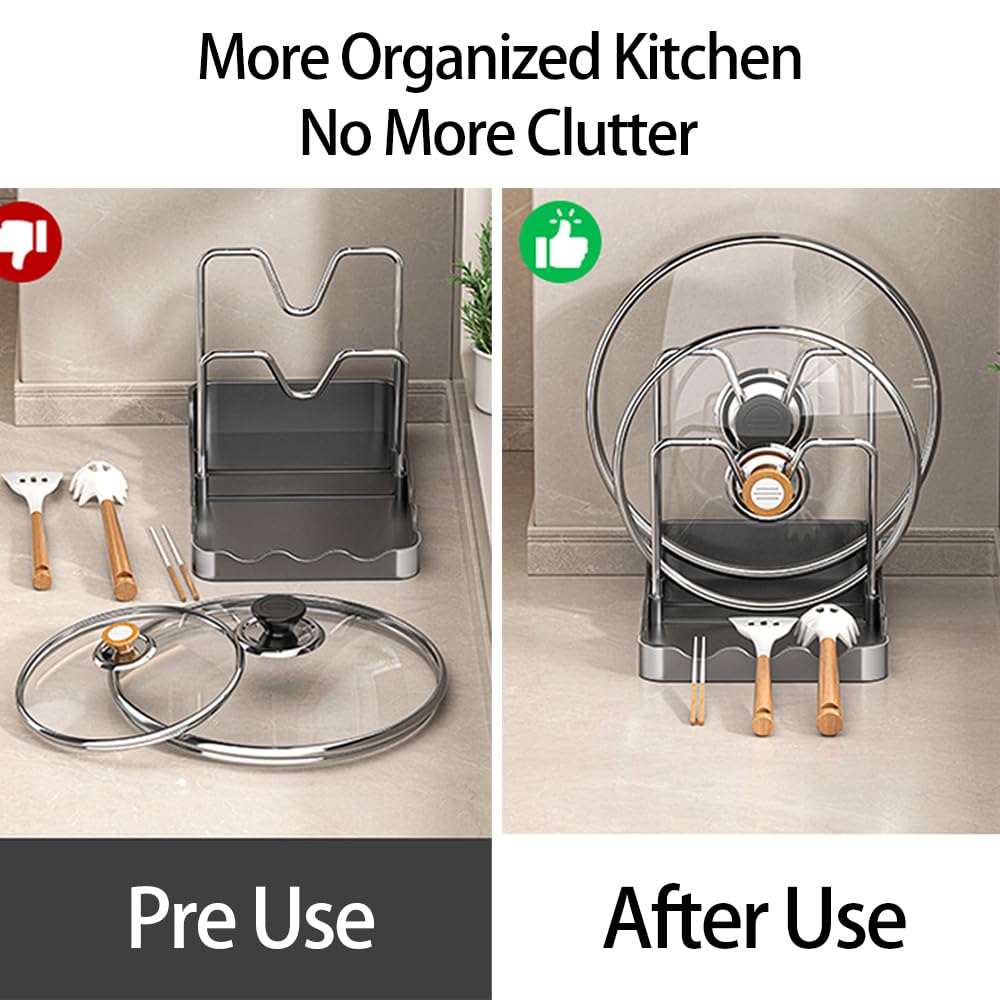 Dhlxyzt drip tray integrates with lid holder to prevent counter drips