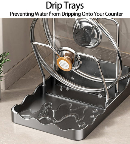 Dhlxyzt stainless steel lid holder with easy-clean design