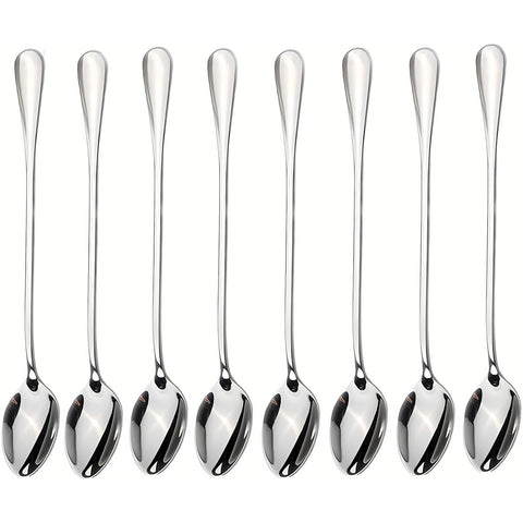 dhrbsx long-handled ice tea spoon for easy stirring in tall glasses