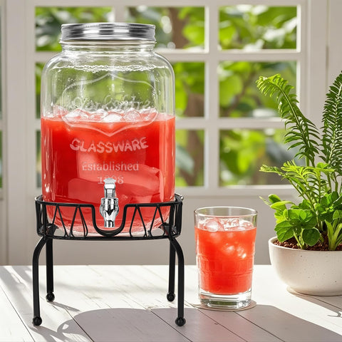 DHSBTLS 2-gallon dispenser suitable for juice, lemonade, milk and more