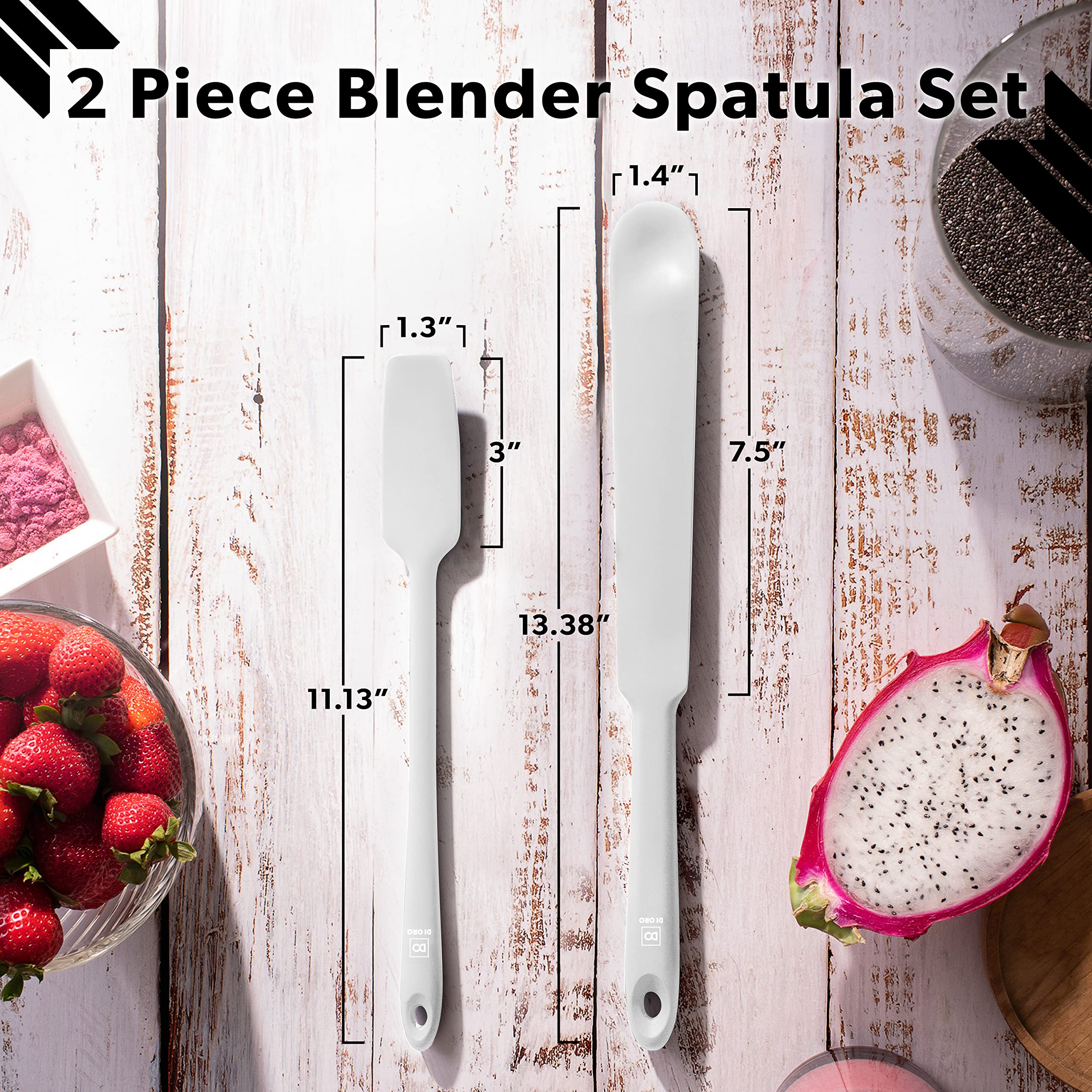 DI ORO dishwasher-safe silicone utensil for quick kitchen cleanup.