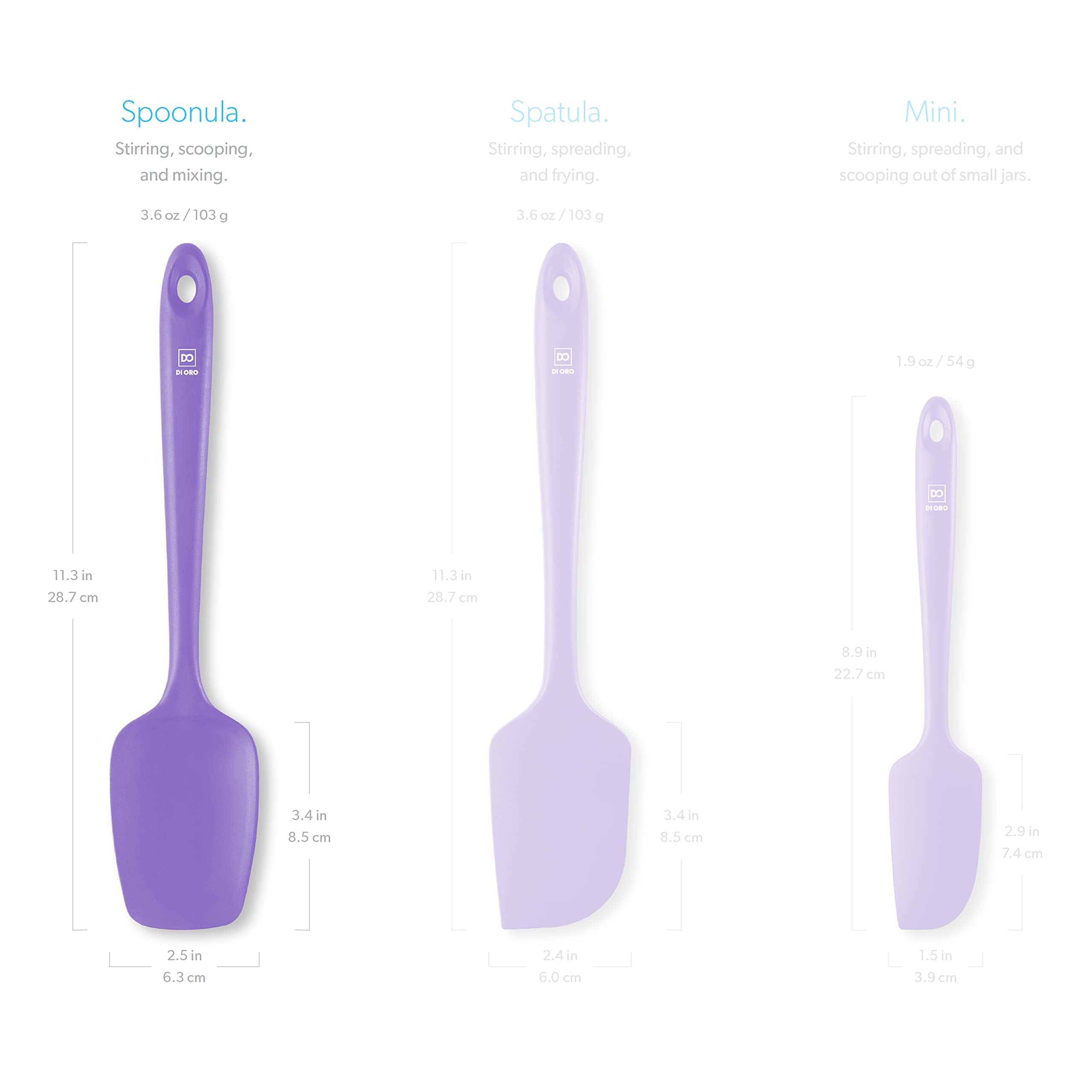 DI ORO Lavender Spoonula dishwasher-safe for easy cleanup