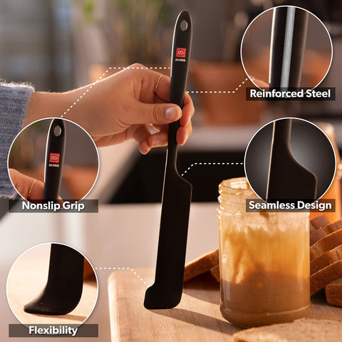 DI ORO heat-resistant spatulas withstand up to 600°F