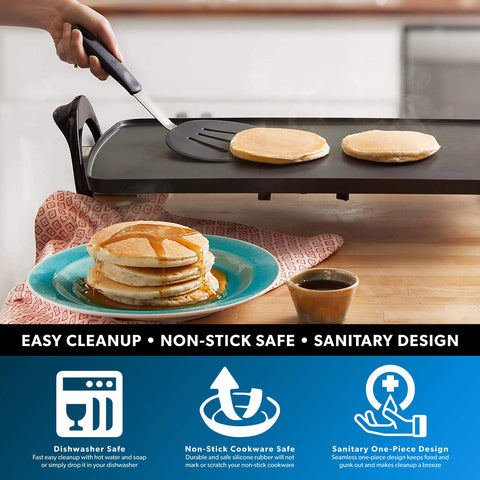 DI ORO Chef Series round spatula with ergonomic handle for comfortable grip.