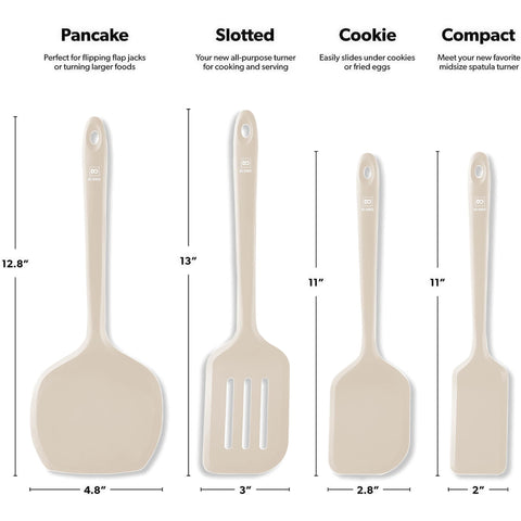 DI ORO Living dishwasher-safe silicone turner simplifies post-meal cleanup.