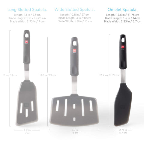 DI ORO Living dishwasher-safe spatula cleans quickly after busy meal prep.