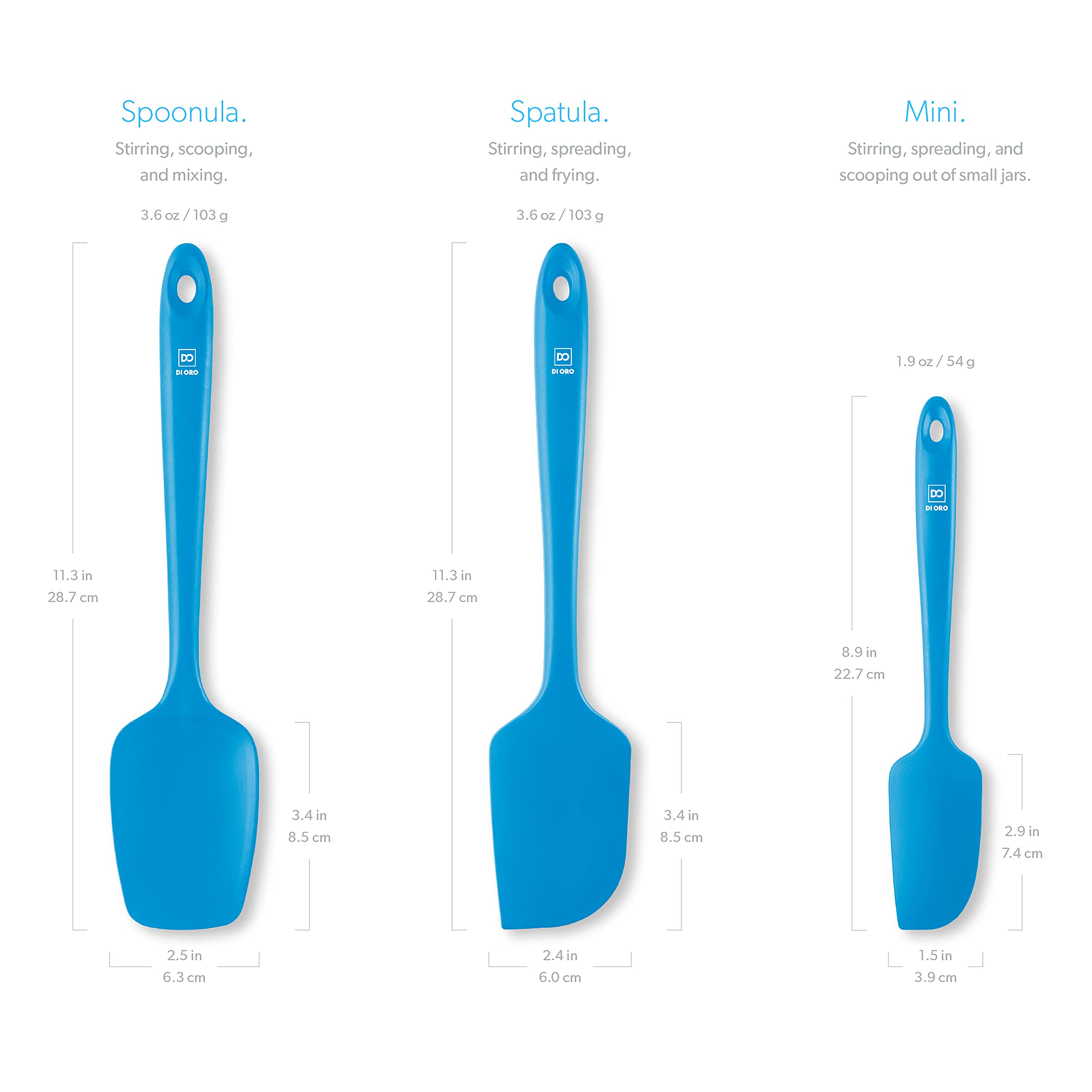 DI ORO Living dishwasher-safe spatula for quick cleanup