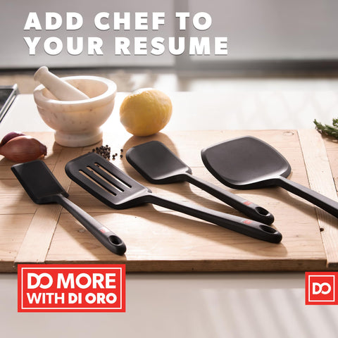 DI ORO Living dishwasher-safe turners simplify cleanup.