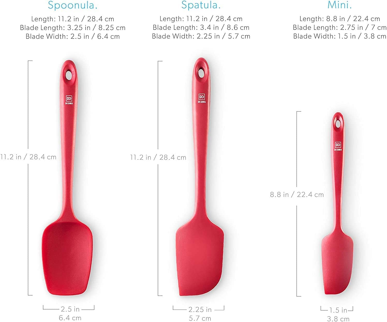 DI ORO ergonomic silicone handle provides comfortable grip.