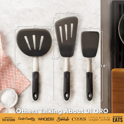 DI ORO Living FLEX spatula cleans easily and is dishwasher-safe