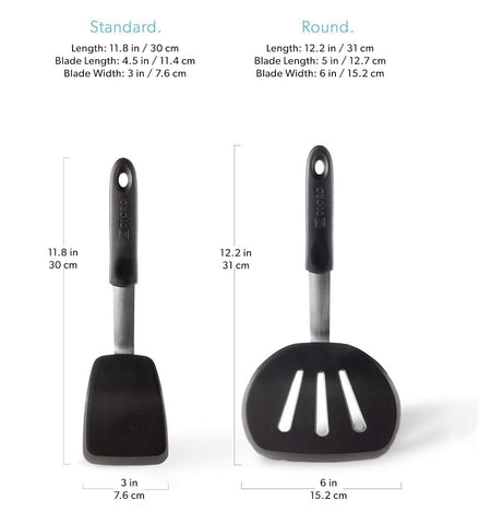 DI ORO heat-resistant silicone blade withstands high-heat cooking up to 600°F.