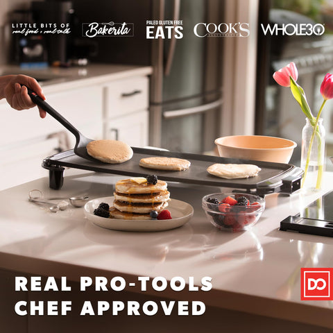 DI ORO Living heat-resistant silicone withstands high temps up to 600°F.