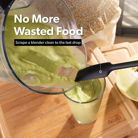 DI ORO Living heat-resistant silicone spatula protects nonstick cookware