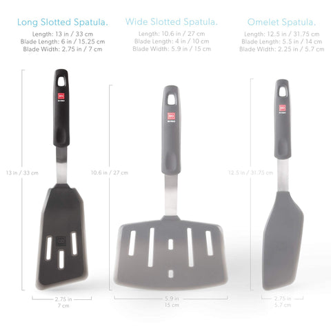 di Oro Living nonstick-friendly spatula for flipping omelets without scratching