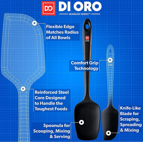 DI ORO Living nonstick safety helps protect cookware from scratches