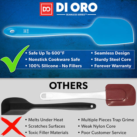 DI ORO Living seamless-design spatula ready for safe scraping