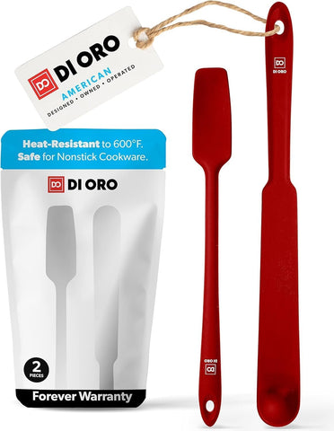 DI ORO Living silicone blender spatula set for easy jar and blender cleaning