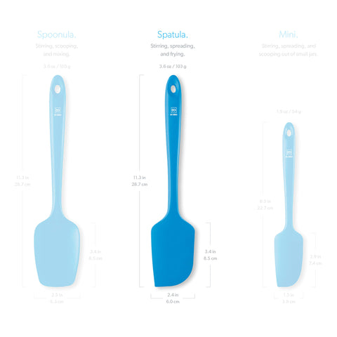 Spatula scraping batter from a bowl for smooth folding with DI ORO Living