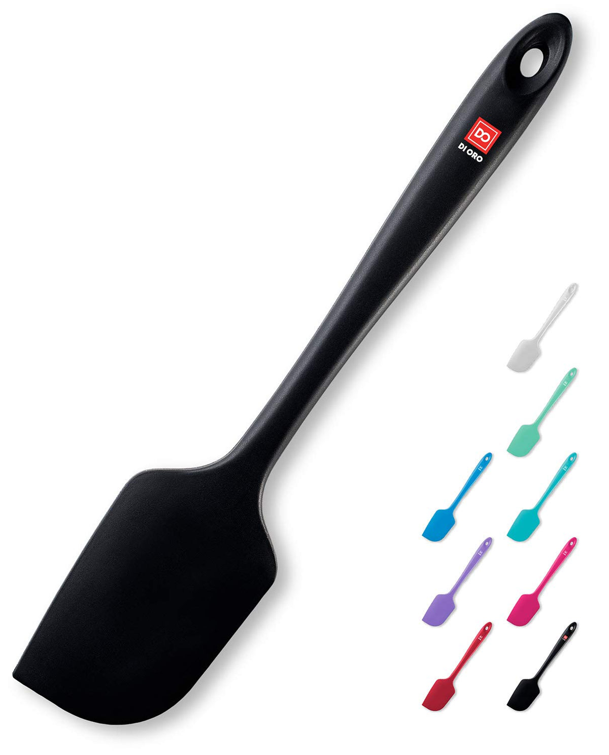 di Oro Living silicone spatula seamless one-piece design ideal for stirring and bowl-scraping.