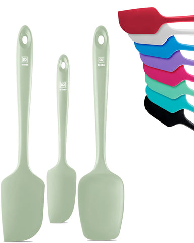 di Oro Living silicone spatulas in a bowl for effortless batter scraping