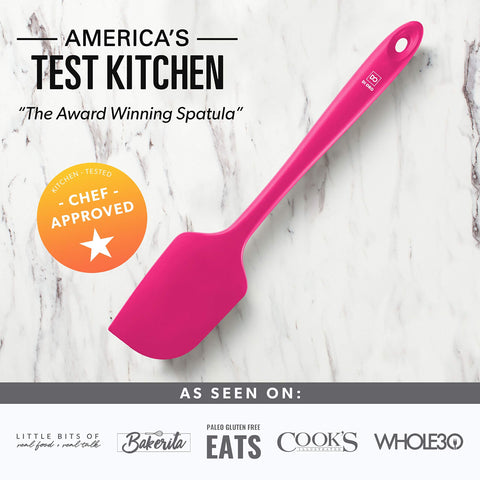 DI ORO Living magenta spatula perfect for folding thick batters