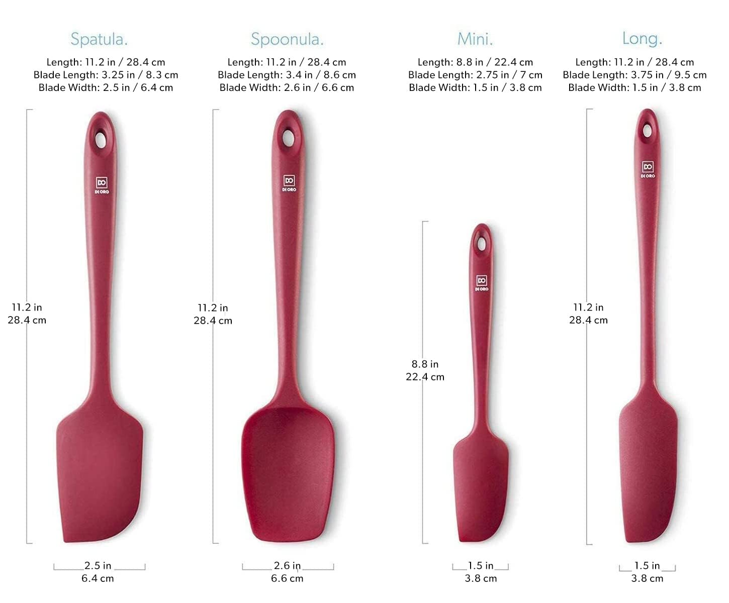 DI ORO Living spoonula for stirring, scooping, and serving