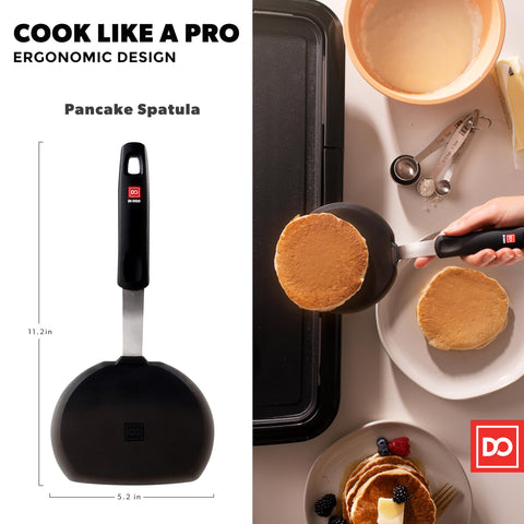 DI ORO Living silicone turner is dishwasher safe for easy cleanup