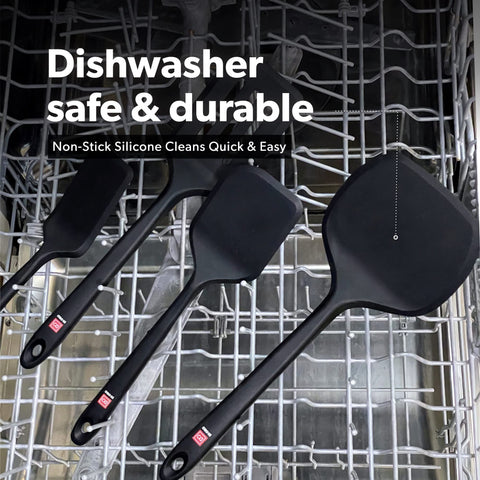 DI ORO silicone turner safely flips fish fillet without scratching coating