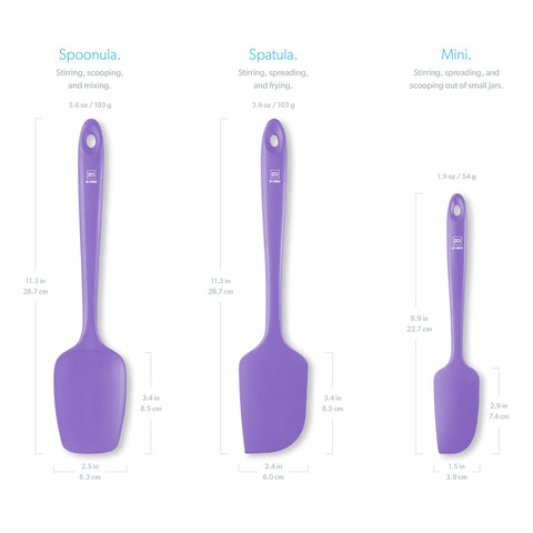 DI ORO nonstick-safe spatulas prevent scratches on cookware.
