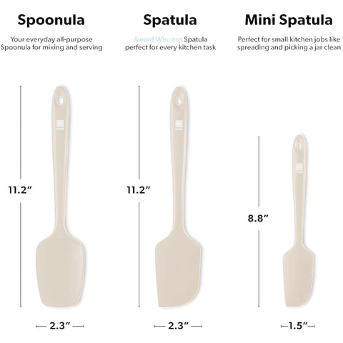 DI ORO nonstick-safe spatulas protect cookware while flipping delicate eggs and vegetables.