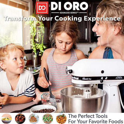 DI ORO Living versatile spatulas for batters sauces and stirring in pans