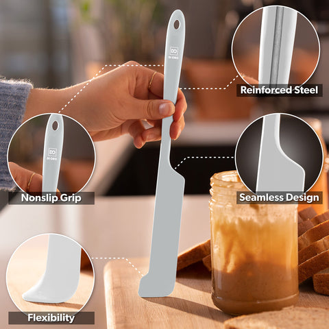 DI ORO spatulas with stainless steel core deliver lasting strength