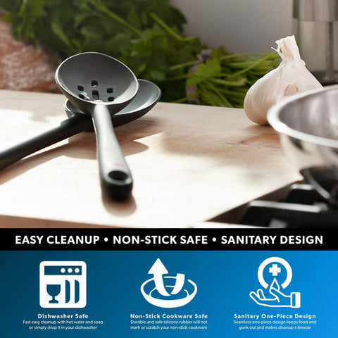 DI ORO BPA free LFGB certified spoon for safe cooking.