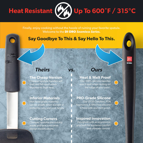 DI ORO solid spoon is dishwasher safe for easy cleanup.