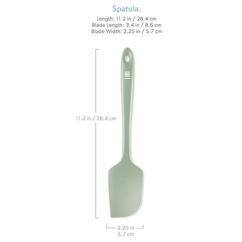 DI ORO silicone spatula dishwasher safe for easy cleanup.