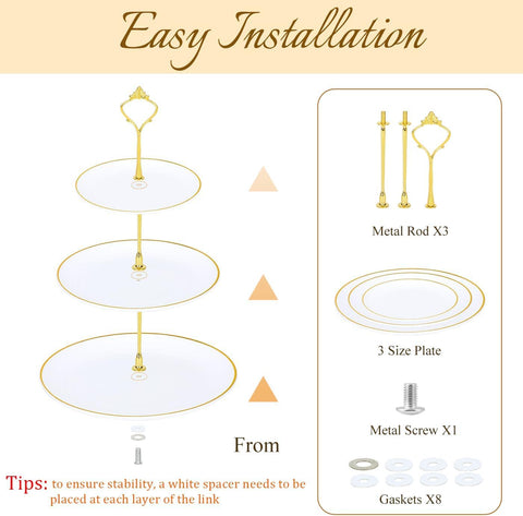 DI QIU REN dessert display stand demonstrates precise dimensions for orderly presentation