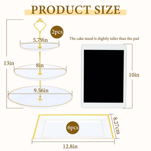 DI QIU REN durable plastic and metal rods provide stable, attractive dessert displays