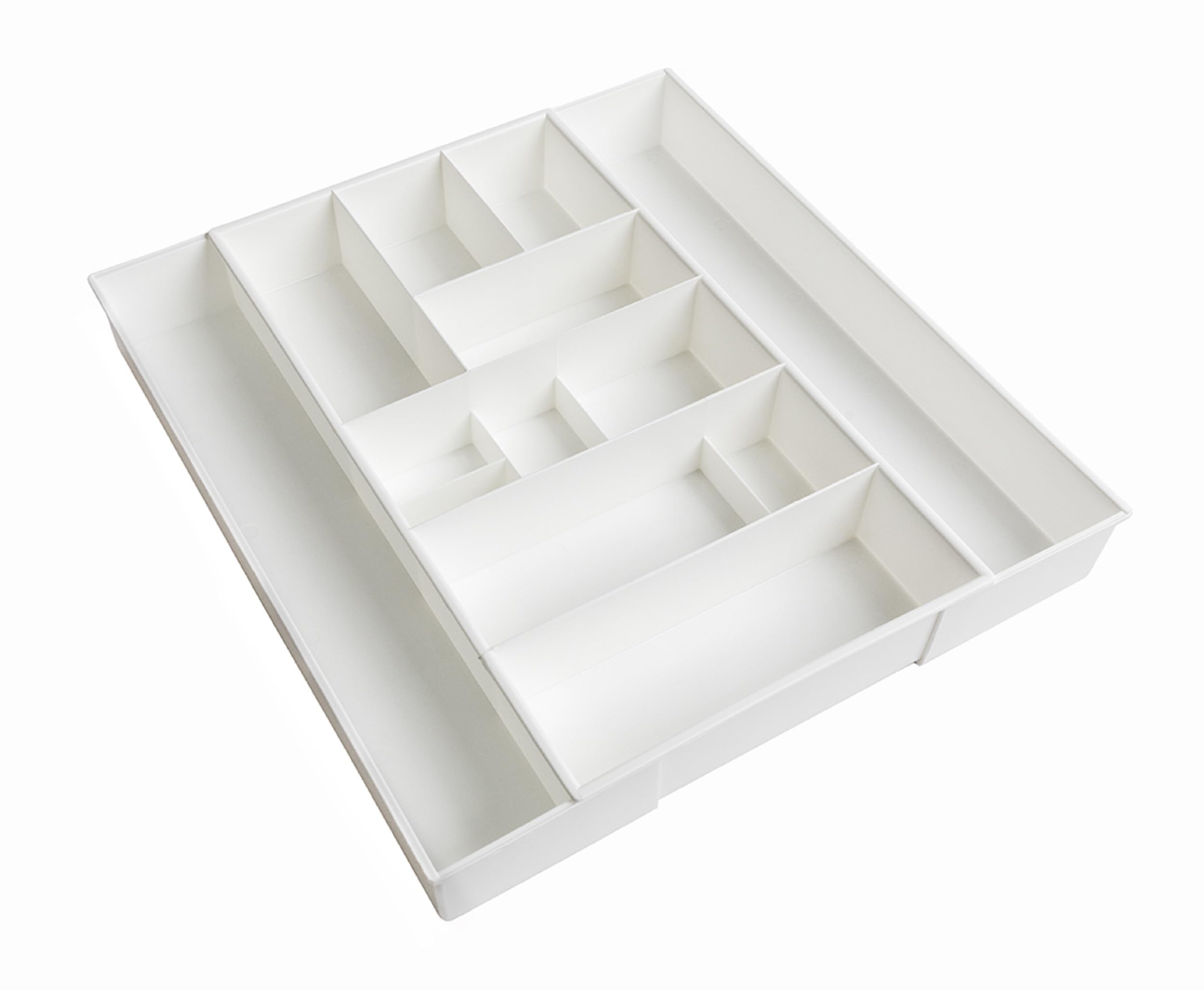 Dial Industries expandable junk drawer made of durable plastic, easy to clean
