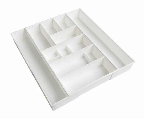 Dial Industries expandable junk drawer made of durable plastic, easy to clean
