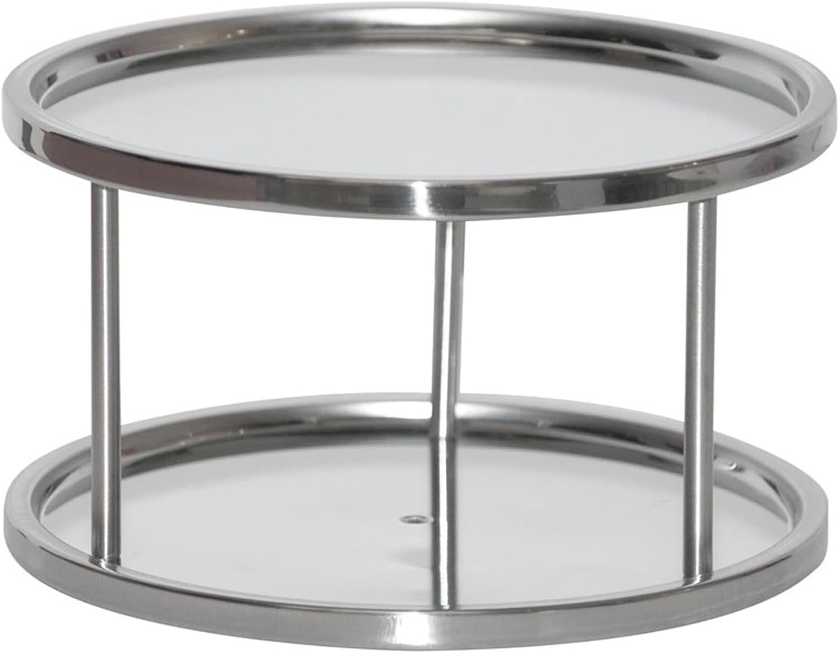 Dial Industries Lazy Susan stainless steel turntable front view highlighting durability