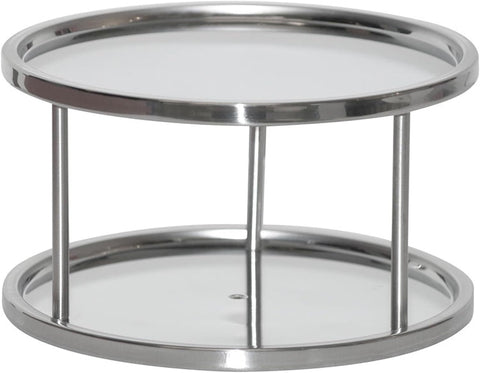 Dial Industries Lazy Susan stainless steel turntable front view highlighting durability