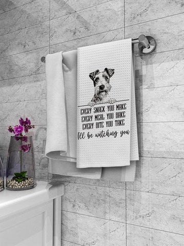 Dibor dog lover gift kitchen towel brightens the space with terrier motif